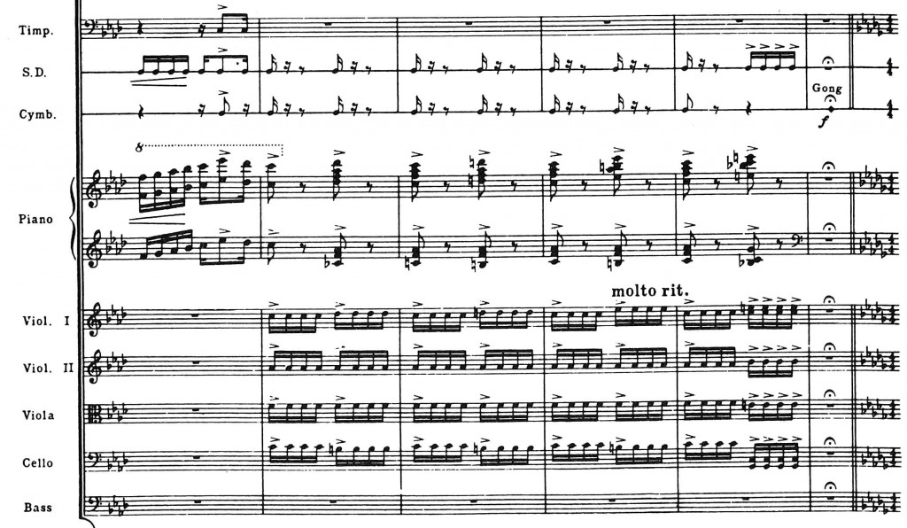 Gershwin Klavierkonzert, Partitur