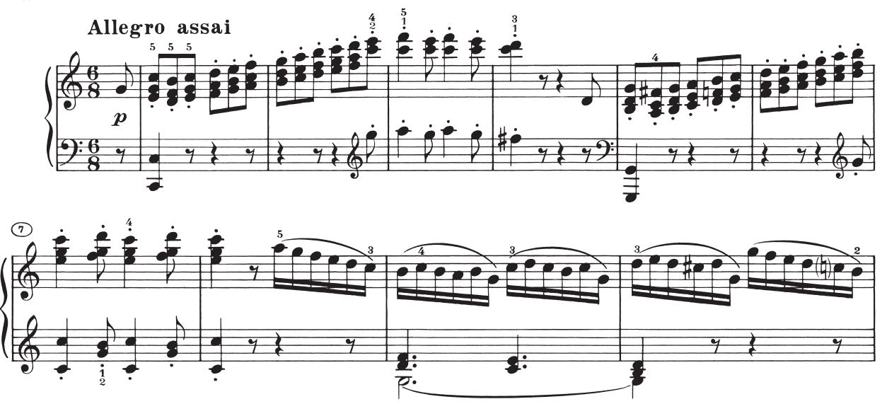 Sonate op. 2 Nr. 3, 4. Satz