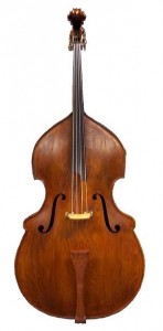 double bass with four strings