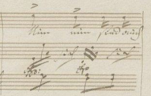 Fig 2: Beethoven, "An die Geliebte" WoO 140 (2nd version), m. 22.